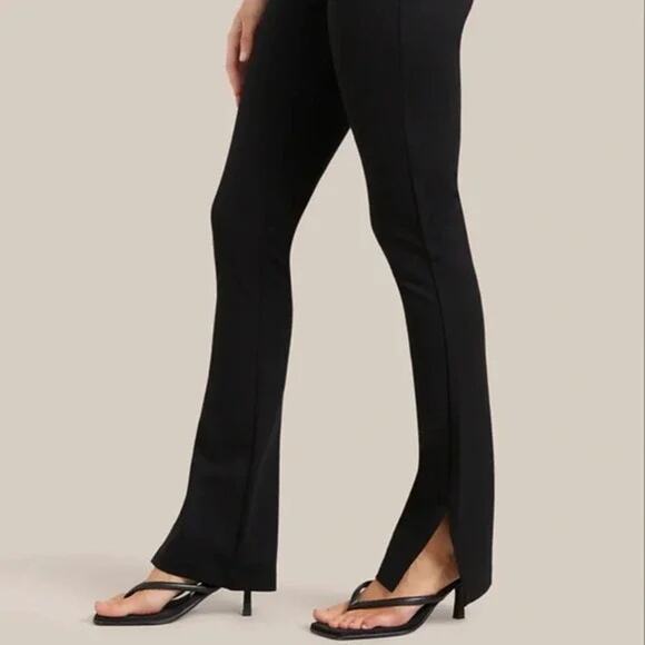 Modern Citizen Devi Split Leg Pull On Pant Size S Black Minimalist Chic Stretch - Picture 1 of 11